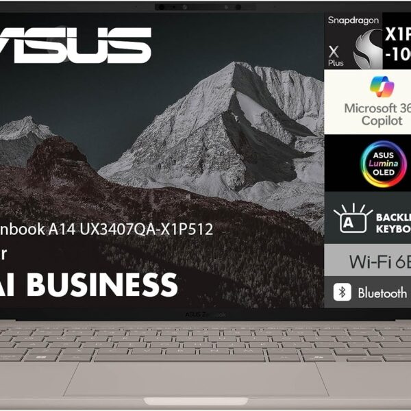 ASUS Zenbook A14 Copilot+ PC 14" WUXGA OLED, Snapdragon X Plus, 16GB/512GB